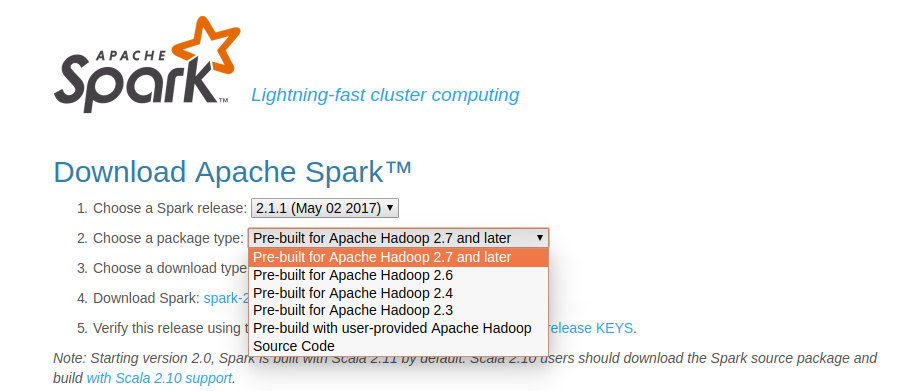 Cài Apache Spark standalone bản pre-built