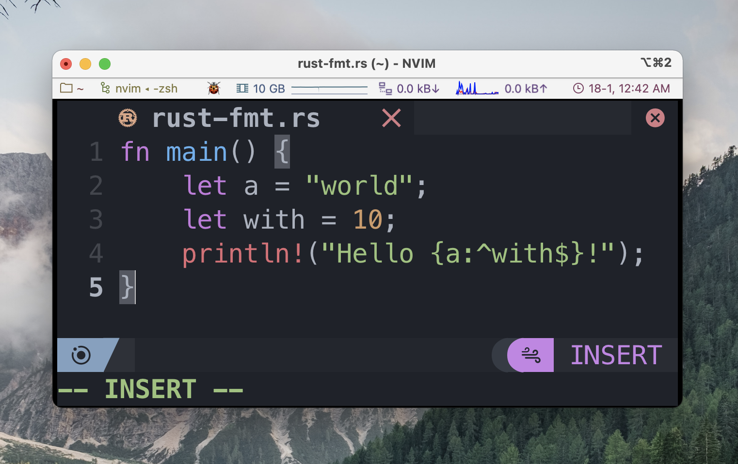 Rust: Format Strings in 1.58