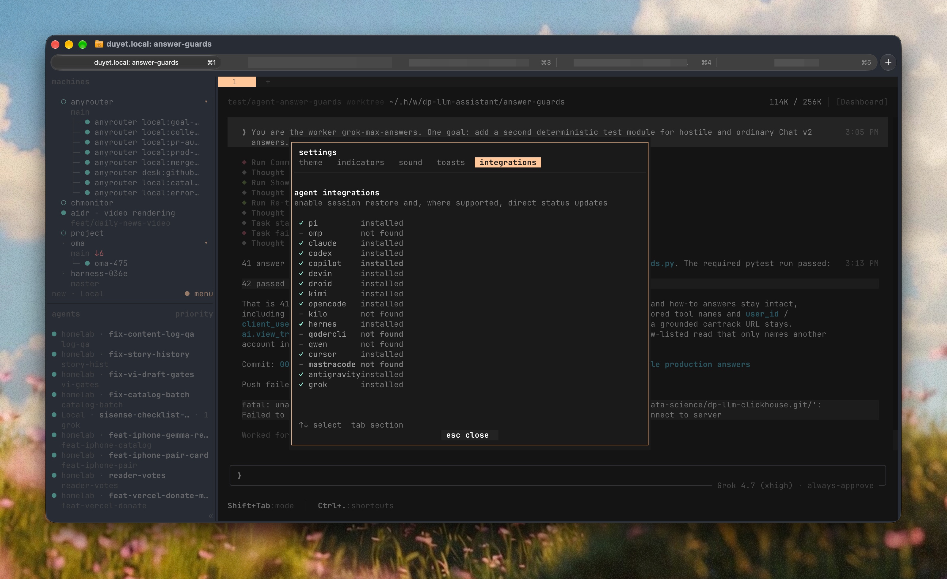 Herdr agent integrations